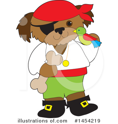 Royalty-Free (RF) Dog Clipart Illustration by Maria Bell - Stock Sample #1454219