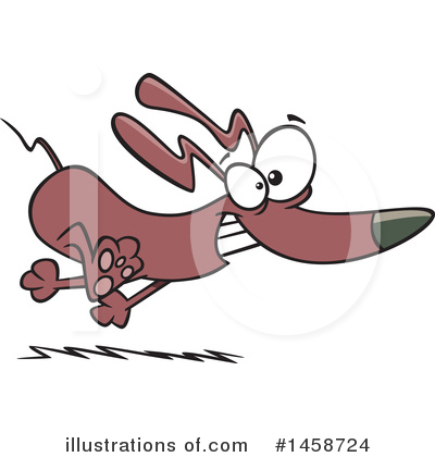 Weiner Dog Clipart #1458724 by toonaday