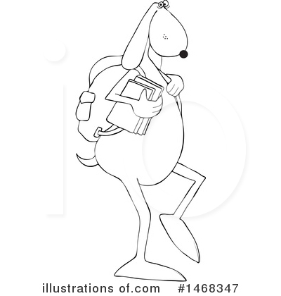 Royalty-Free (RF) Dog Clipart Illustration by djart - Stock Sample #1468347