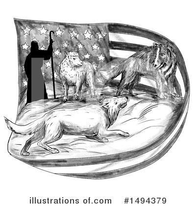 Royalty-Free (RF) Dog Clipart Illustration by patrimonio - Stock Sample #1494379