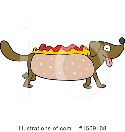 Hot Dog Clipart #1509108 by lineartestpilot