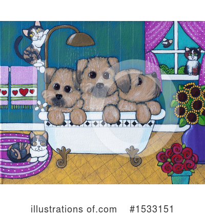 Royalty-Free (RF) Dog Clipart Illustration by Maria Bell - Stock Sample #1533151