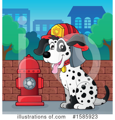 Royalty-Free (RF) Dog Clipart Illustration by visekart - Stock Sample #1585923