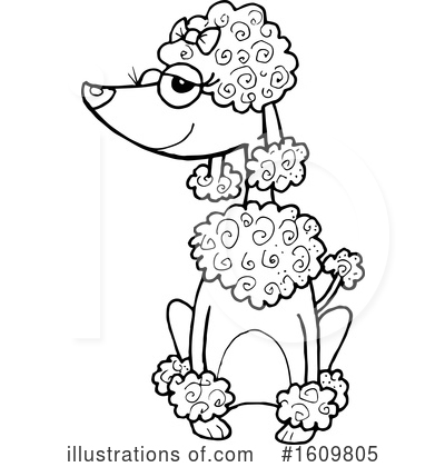 Poodle Clipart #1609805 by Maria Bell