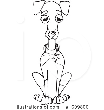 Royalty-Free (RF) Dog Clipart Illustration by Maria Bell - Stock Sample #1609806