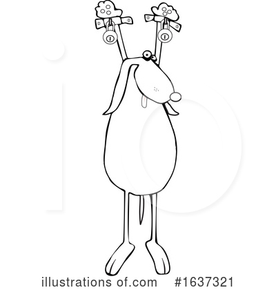Royalty-Free (RF) Dog Clipart Illustration by djart - Stock Sample #1637321