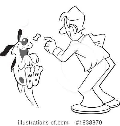 Royalty-Free (RF) Dog Clipart Illustration by Johnny Sajem - Stock Sample #1638870