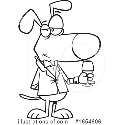 Royalty-Free (RF) Dog Clipart Illustration by toonaday - Stock Sample #1654606
