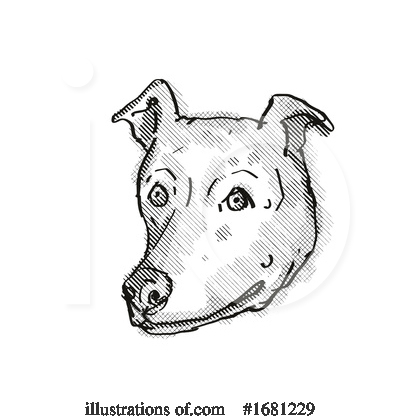 Royalty-Free (RF) Dog Clipart Illustration by patrimonio - Stock Sample #1681229