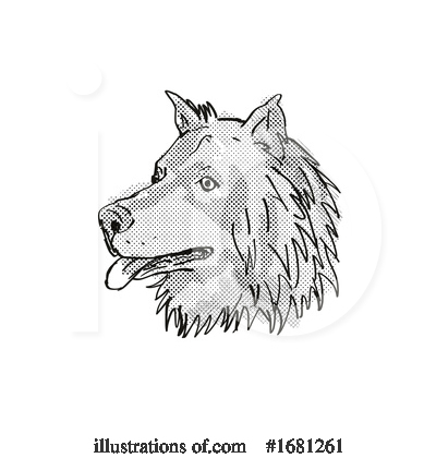 Royalty-Free (RF) Dog Clipart Illustration by patrimonio - Stock Sample #1681261