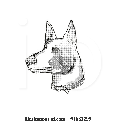 Royalty-Free (RF) Dog Clipart Illustration by patrimonio - Stock Sample #1681299