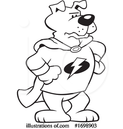 Royalty-Free (RF) Dog Clipart Illustration by Johnny Sajem - Stock Sample #1698903