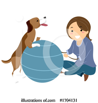 Royalty-Free (RF) Dog Clipart Illustration by BNP Design Studio - Stock Sample #1704131