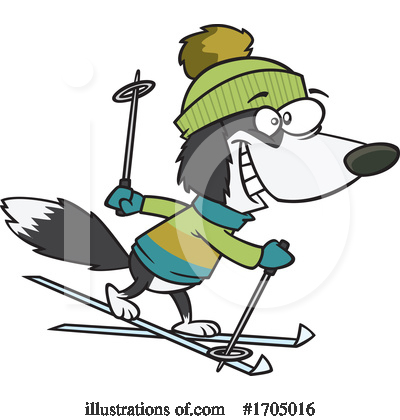 Skis Clipart #1705016 by toonaday