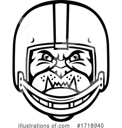 American Football Helmet Clipart #1718940 by patrimonio