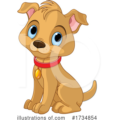 Royalty-Free (RF) Dog Clipart Illustration by Pushkin - Stock Sample #1734854