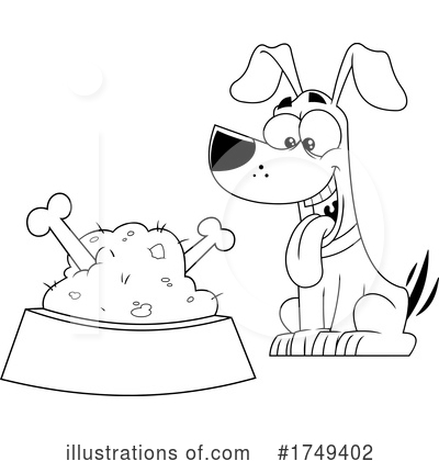 Dog Food Clipart #1749402 by Hit Toon