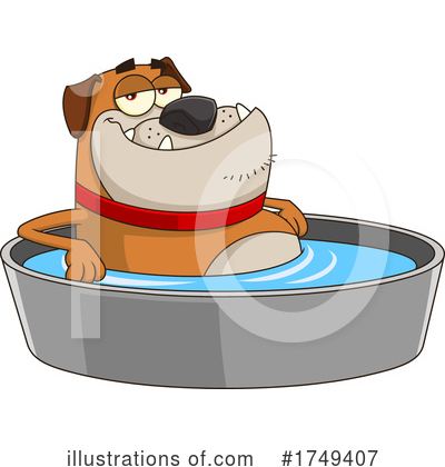 Royalty-Free (RF) Dog Clipart Illustration by Hit Toon - Stock Sample #1749407