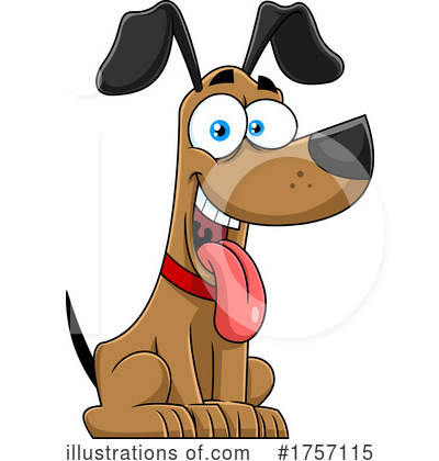 Royalty-Free (RF) Dog Clipart Illustration by Hit Toon - Stock Sample #1757115