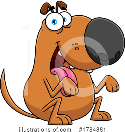 Royalty-Free (RF) Dog Clipart Illustration by Hit Toon - Stock Sample #1784881