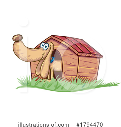 Dog House Clipart #1794470 by Domenico Condello