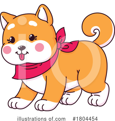 Shiba Inu Clipart #1804454 by Vector Tradition SM