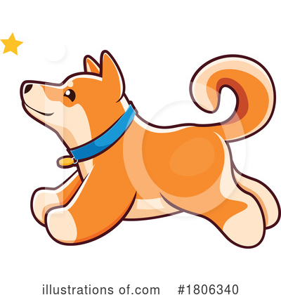 Shiba Inu Clipart #1806340 by Vector Tradition SM