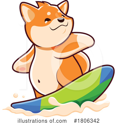 Surfing Clipart #1806342 by Vector Tradition SM