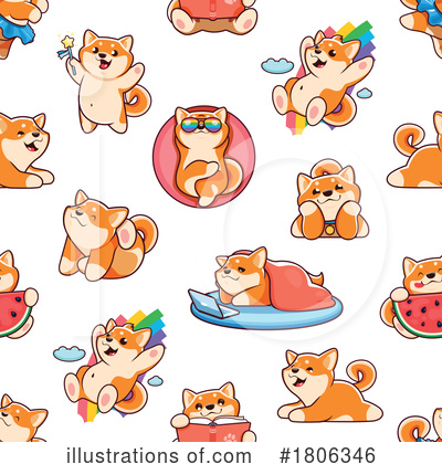 Shiba Inu Clipart #1806346 by Vector Tradition SM