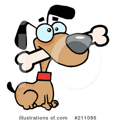 Dog Bones Clipart #211086 by Hit Toon