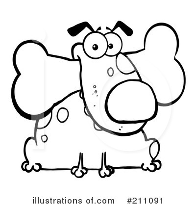 Royalty-Free (RF) Dog Clipart Illustration by Hit Toon - Stock Sample #211091