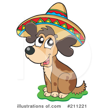 Royalty-Free (RF) Dog Clipart Illustration by visekart - Stock Sample #211221