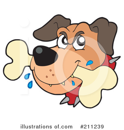 Royalty-Free (RF) Dog Clipart Illustration by visekart - Stock Sample #211239