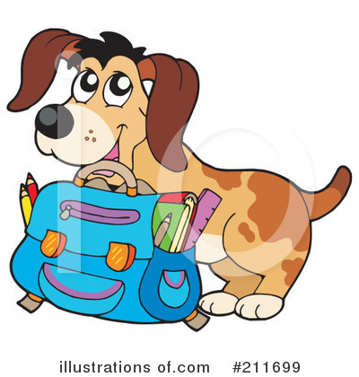 Royalty-Free (RF) Dog Clipart Illustration by visekart - Stock Sample #211699