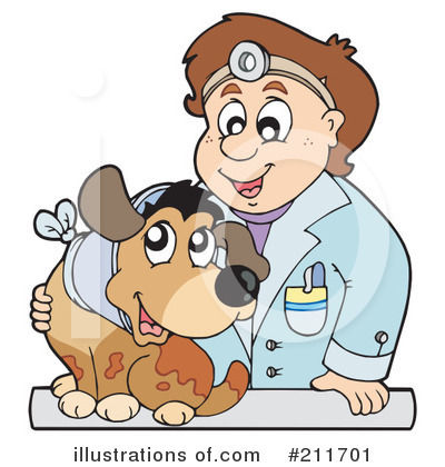 Royalty-Free (RF) Dog Clipart Illustration by visekart - Stock Sample #211701