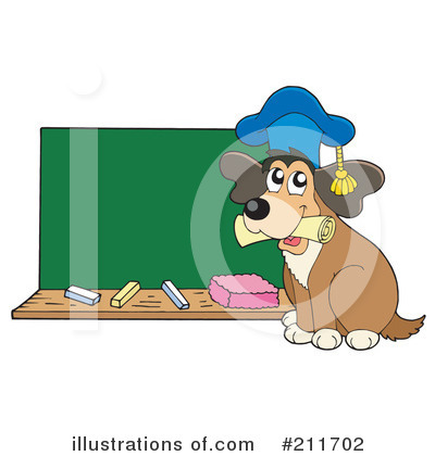 Royalty-Free (RF) Dog Clipart Illustration by visekart - Stock Sample #211702