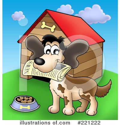 Royalty-Free (RF) Dog Clipart Illustration by visekart - Stock Sample #221222