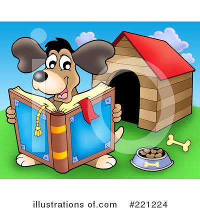 Royalty-Free (RF) Dog Clipart Illustration by visekart - Stock Sample #221224