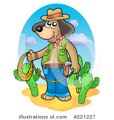 Royalty-Free (RF) Dog Clipart Illustration by visekart - Stock Sample #221227