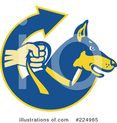 Royalty-Free (RF) Dog Clipart Illustration by patrimonio - Stock Sample #224965