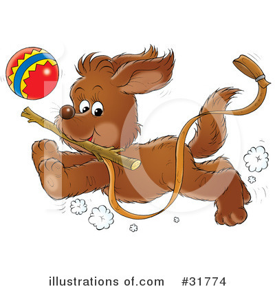 Royalty-Free (RF) Dog Clipart Illustration by Alex Bannykh - Stock Sample #31774