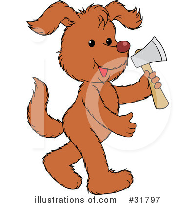Royalty-Free (RF) Dog Clipart Illustration by Alex Bannykh - Stock Sample #31797