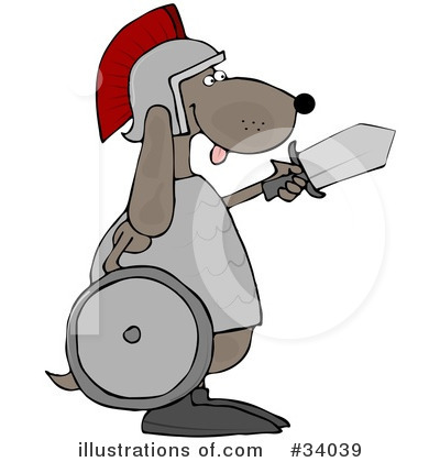 Royalty-Free (RF) Dog Clipart Illustration by djart - Stock Sample #34039