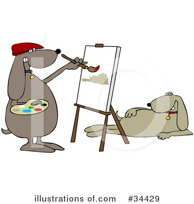 Royalty-Free (RF) Dog Clipart Illustration by djart - Stock Sample #34429