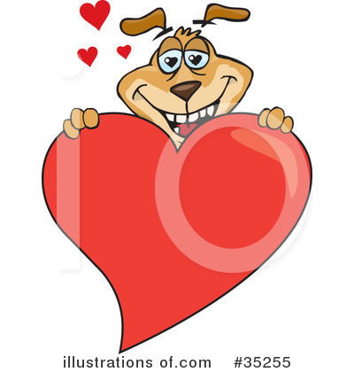 Royalty-Free (RF) Dog Clipart Illustration by Dennis Holmes Designs - Stock Sample #35255