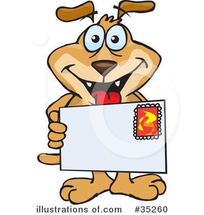 Royalty-Free (RF) Dog Clipart Illustration by Dennis Holmes Designs - Stock Sample #35260