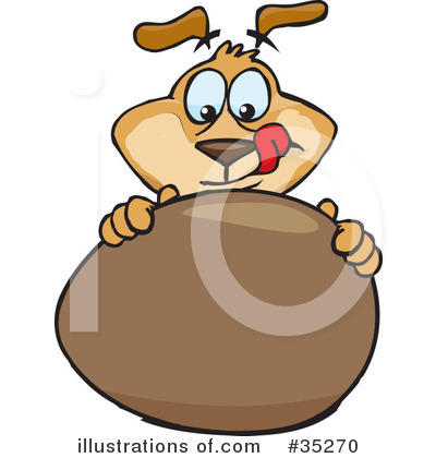 Chocolate Egg Clipart #35270 by Dennis Holmes Designs