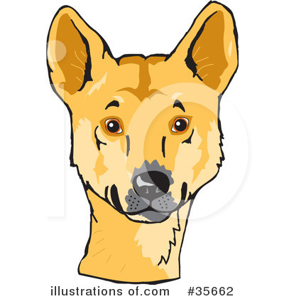 Royalty-Free (RF) Dog Clipart Illustration by Dennis Holmes Designs - Stock Sample #35662