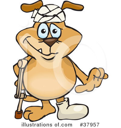Royalty-Free (RF) Dog Clipart Illustration by Dennis Holmes Designs - Stock Sample #37957