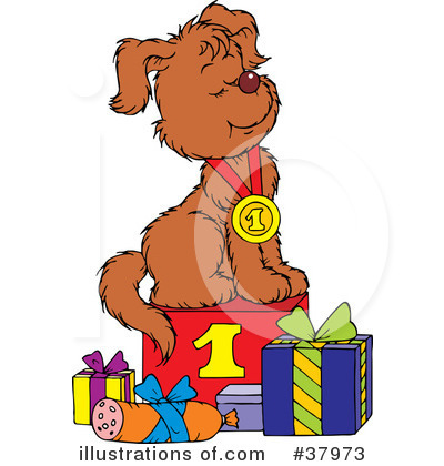 Royalty-Free (RF) Dog Clipart Illustration by Alex Bannykh - Stock Sample #37973